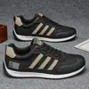 Zapatos Deportivos Casuales de Moda de Caña Alta para Hombre Suela Suave Con Cordones Fondo Plano Zapatos para Hombre Estilo Coreano Modernos Zapatos Forrest Gump Venta al por Mayor