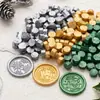 Cuentas de lacre de alta relación costo-rendimiento, cuentas de cera octogonales multicolor nacaradas en frasco para invitación de boda y decoración de caja de regalo