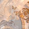 Popular aleación cristal mariposa perla colgante cadena joyería para uñas Nuevo Aurora mariposa tridimensional accesorios de diamantes