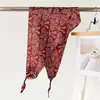 Bufanda Triángulo Estampada Doble Capa Imitación Seda Patrón de Anacardo Transfronterizo con Cinturón de Corbata Bufanda Protectora del Sol Bufanda de Cuello Bufanda de Seda para Mujer Pañuelo para la Cabeza Bufanda