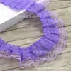 Punto 4.5cm Gasa de Nieve con Encaje Doble Capa Plisado Encaje Hecho a Mano Accesorios DIY Faldas de Muñeca Accesorios Venta al por Mayor