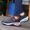 Zapatos de mujer con amortiguación de aire, suela gruesa, bajos, informales, de moda, para primavera