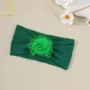 Acessórios de Cabelo Infantis Transfronteiriços Europeus e Americanos Faixa Larga Lisa Macia Proteção de Fontanela Flor de Rede Bebê Faixa de Cabeça para Bebê