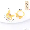 Estilo de Luxo Acessível da Dinastia Tang Joias DIY Que Não Desbotam por Muito Tempo, Anel Borboleta Céu Estrelado Brilhante Super Fada Dourado Areia com Sensação Elegante e de Alto Padrão