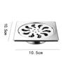 Drenaje de Piso de Acero Inoxidable de Gran Capacidad para Baño del Hogar, Cuadrado Engrosado Multiusos, Silencioso, para Lavadora