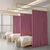 Cortina mampara salón de belleza pasillo cortina temporal centro de atención médica cortina protectora lateral cama de fisioterapia cortina especial en forma de U