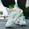 Dropshipping Transfronterizo 2026 Nuevos Zapatos de Baloncesto Pato Mandarín para Hombre de Caña Alta para Adolescente Estudiante Zapatos Deportivos para Entrenamiento Correr
