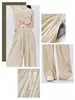 Calça Yamamoto de Verão Estilo Japonês Preguiçoso, Perna Reta Casual Solta Cintura Alta Fluida Emagrecimento Versátil Preguiçosa Fluida Calça Feminina
