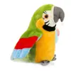 Juguete de Peluche de Loro Simulado Que Puede Hablar y Mover las Alas, Muñeca Eléctrica Parlante, Regalo para Niños, Juguete Lindo