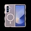 Funda magnética para teléfono Samsung Zfold7 Wave, funda protectora plegable con acabado esmerilado tipo piel para Zflip7, todo incluido, anticaída