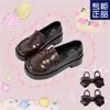 2025 Novos Sapatos Femininos de Couro Estilo Japonês Estilo Britânico Pretos Loafers de Solado Grosso Sapatos Mary Jane Retro Uniforme Jk