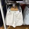 Pantalones Largos Casuales de Mezclilla Lavada Rectos de Ajuste Holgado de Longitud Media Unisex para Niños Marca Grande Verano 488197
