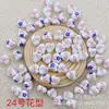 Calcomanía de Corazón de Melocotón Cuentas de Cerámica con Perlas Cuentas de Cerámica Estilo Chino Accesorios Hechos a Mano para DIY Pulsera Accesorios para Collar Material