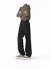 Jeans Acampanados Negros y Grises para Hombre Primavera 2026, Pantalones Rectos Estilo Americano, Pantalones Guadaña para Hombre, Estilo Unisex