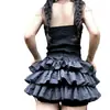 Saia Curta Petite Estilo Ballet Feminina Verão Nova Saia Plissada Curta Slim Fit Saia Abóbora
