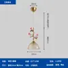[Transfronterizo] Lámparas de Estilo Antiguo Retro Francés con Acentos Cerámicos Florales Color Crema para Barras de Bar, Entradas y Camas de Dormitorio
