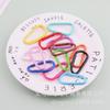 Color pintura aro de resorte broche de langosta una variedad de llaveros broche en forma de 8 accesorios para llaveros hechos a mano DIY