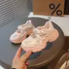 Novedad Primavera 2026 Zapatos de Red con Lazo de Perlas para Niñas Estilo Coreano Transpirables de Princesa Zapatos para Correr Zapatos Casuales para Niños