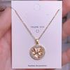 Collar de Corazón de Acción de Gracias para Mamá, Cadena Elegante y de Moda para la Clavícula, Regalo del Día de la Madre para Mamá, Colgante Elegante