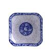 Prato Ruyi de 8,5 polegadas quadrado azul e branco porcelana azul e branca prato Ruyi utensílios de cozinha atacado porcelana saudável
