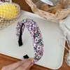 Faixas de cabeça com nó para mulheres Faixas de cabelo boêmias preto verde azul gengibre Faixas de cabeça da moda Argolas de cabelo da moda elásticas