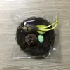 Videira de sapo da Páscoa ninho de pássaro trançado ninho de pássaro trançado de palha gaiola de pássaro ninho de pássaro trançado à mão adereços de foto