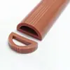 Tira de silicona tipo D hecha a medida para amortiguación de bordes de puerta, tira de goma anticolisión, sellado y absorción de impactos, muestras disponibles