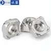 Tuerca cuadrada de soldadura de acero inoxidable 304, tuerca cuadrada para soldadura por puntos, tapa de tornillo cuadrada M4M5M6M8 DIN928