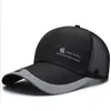 Gasa de verano red para el sol gorra de béisbol hombres exterior parasol casual red fina tela transpirable con ala grande sombrero al por mayor