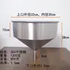 Funil Industrial de Pasta Líquida com Suporte, Cônico de Aço Inoxidável, Calibre Grande, Não Padrão 304