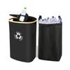 Cesto de Reciclagem de Cozinha Cesto de Armazenamento de Utensílios Domésticos Caixa de Reciclagem de Garrafas e Latas de Grande Capacidade Cesto para Garrafas Caixa de Armazenamento de Brinquedos à Prova de Poeira