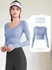 Roupas de Yoga Femininas Tops Estilo Verão 2026 Pilates Treinamento Profissional Corrida Fitness Conjunto Esportivo Manga Longa