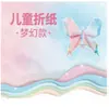 Papel Especial para Origami com Design de Céu Estrelado, Papel Holográfico a Laser Impresso para Crianças, Garças de Origami, Papel de Artesanato com Gradiente de Estrelas, Papel Colorido