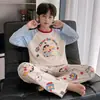 Pijama para niños para niños 2026 nuevo estilo primavera y otoño algodón puro manga larga elegante ropa de casa para adolescentes y niños mayores