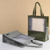 Bolsa de malla para examen Bolso tote de un hombro Bolsa para tutor Bolsa con cremallera Archivo A4 datos Malla transparente capacidad