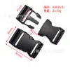 Fabricante 20 ~ 38 mm hebilla de plástico doble ajustable negra cintura mochila hebilla ajustable mochila hebilla de seguridad suministro