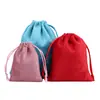 Bolsa de franela con cordón para guardar joyas, estuche para auriculares móviles, suministro directo de fábrica.