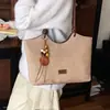 Terciopelo Coreano Japonés Exquisito para Mujer Gran Capacidad Moda 2026 Estampado de Leopardo Bolso de Hombro de Mano Otoño Nuevo Bolso Tote de Gamuza Retro