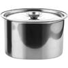 Frasco para Manteca de Acero Inoxidable 304 con Tapa, Frasco para Condimentos, Contenedor de Especias, Frasco para Condimentos de Cocina, Salero, Resistente a Altas Temperaturas