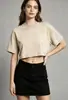 Novo Estilo Transfronteiriço Americano Lavado Desgastado Feminino Garota Apimentada Camiseta Retro Flocos de Neve Fritos Manga Curta Feminino Bordado Estampado Logotipo