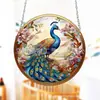 Decoración de Jardín Plana Acrílica Transfronteriza Atrapasoles Pavo Real Hombre de Jengibre Navidad Día de Todos los Santos Regalo Colgante de Jardín
