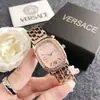 Al por mayor Moda Acero Inoxidable Oro Rosa Vidrio Resistente al Desgaste de Alta Calidad Diseñador Relojes para Mujer Relojes de Dama Al por Mayor