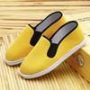Zapatos hechos a mano en Pekín antiguo de suela multicapa zapatos de pana zapatos de tela elástica multicapa mocasines slip-on