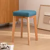 Silla Sencilla para Adultos para Dormitorio y Sala de Estar, Taburete de Maquillaje, Taburete Cuadrado Apilable de Madera Maciza, Silla de Comedor, Silla para el Hogar, Silla de Repuesto Moderna para Escritorio
