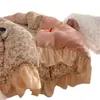 Conjunto de Quatro Peças de Renda Veludo Leite Grau Mãe-Bebê Classe A Espessado Mais Veludo Lençol de Cama Capa de Edredom Lençol com Elástico Conjunto de Quatro Peças Três para Dormitório