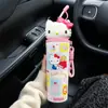 Nueva Taza Térmica Sanrio de Dibujos Animados de Alta Apariencia 316, Taza de Coche de Alta Apariencia, Taza Térmica con Popote de Muñeca Le Yi