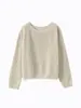 Suéter Abrigo de Punto Jersey con Mezcla de Lana de Camello para Bebé para Mujer, Suéter de Corte Holgado, Suéter de Lana Puyuan