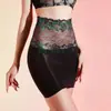 Saia Bodycon Mini de Renda Brilhante Totalmente Transparente Tentação Sexy Transparente Espelho Sedoso Reflexo Meias Eróticas Camisola
