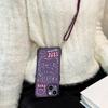 Funda para Teléfono Ins Line Rabbit iphone16promax Crossbody con Cordón para Apple 15 Funda Suave