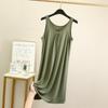 Falda Modal Suelta Vall para Mujer Verano Talla Grande Sin Mangas Ajustado A-line Vestido Fino Camisón Ropa Exterior Falda Base
